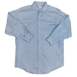 Brooks Brothers Non Iron Dress Shirt Size 16-1/2 - 32 Supima Cotton Button Down